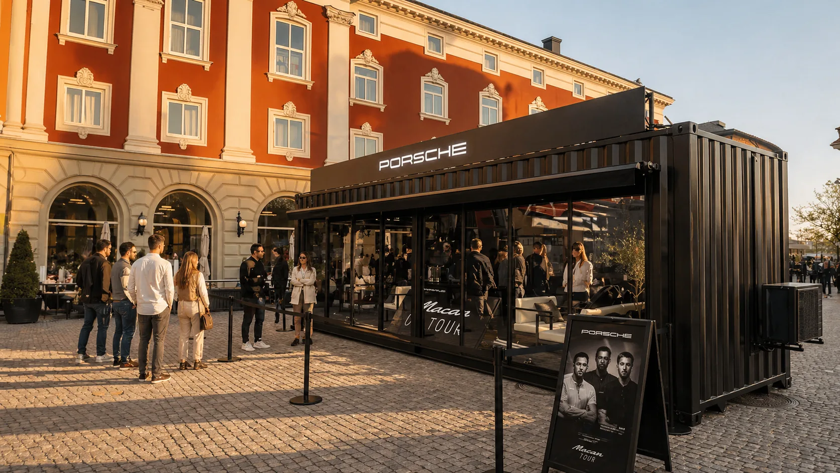 Porsche pop-up street