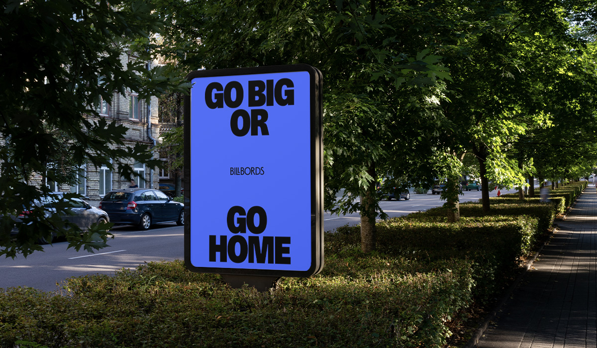 Billboard advertising example